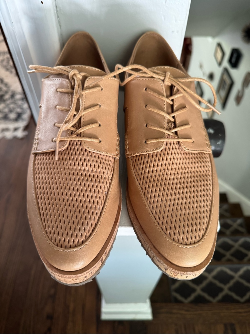 Aldo Tan leather Penny loafers Sz 9 GUC